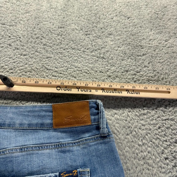 Seven7 Bella Jeans Women's 18 Blue Denim Wide-Leg High Rise Stretch Workwear - Picture 8 of 11